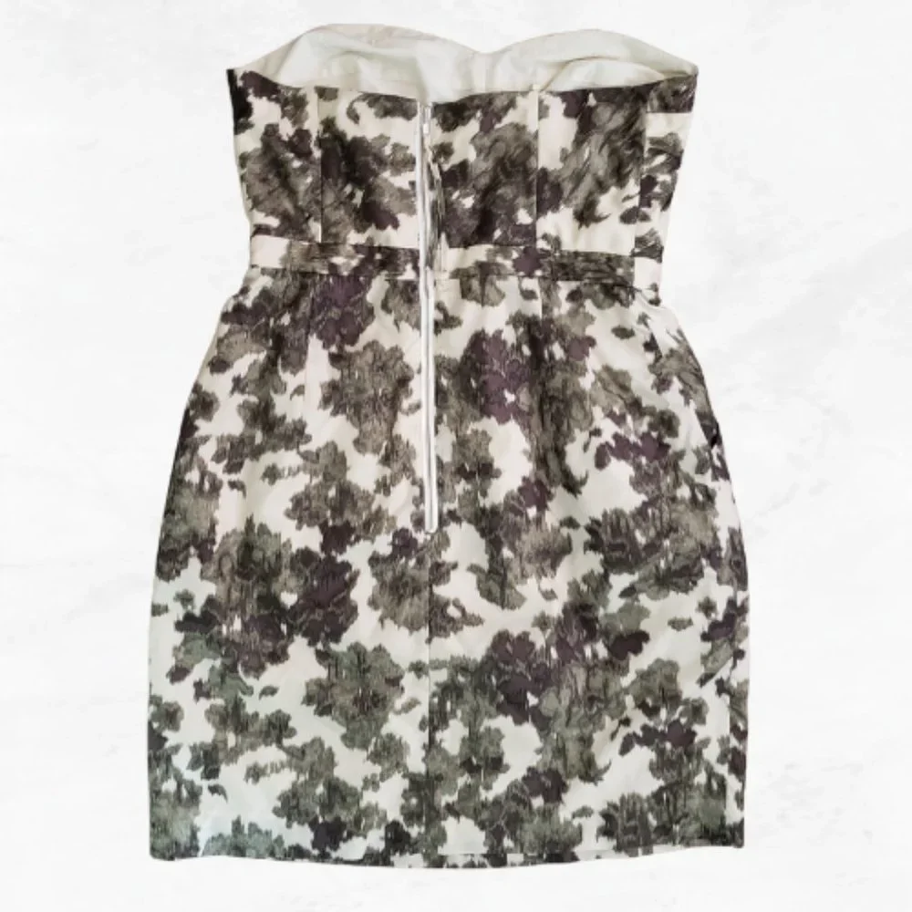 J.Crew Strapless Silk Dress Size 6 - Picture 3 of 7